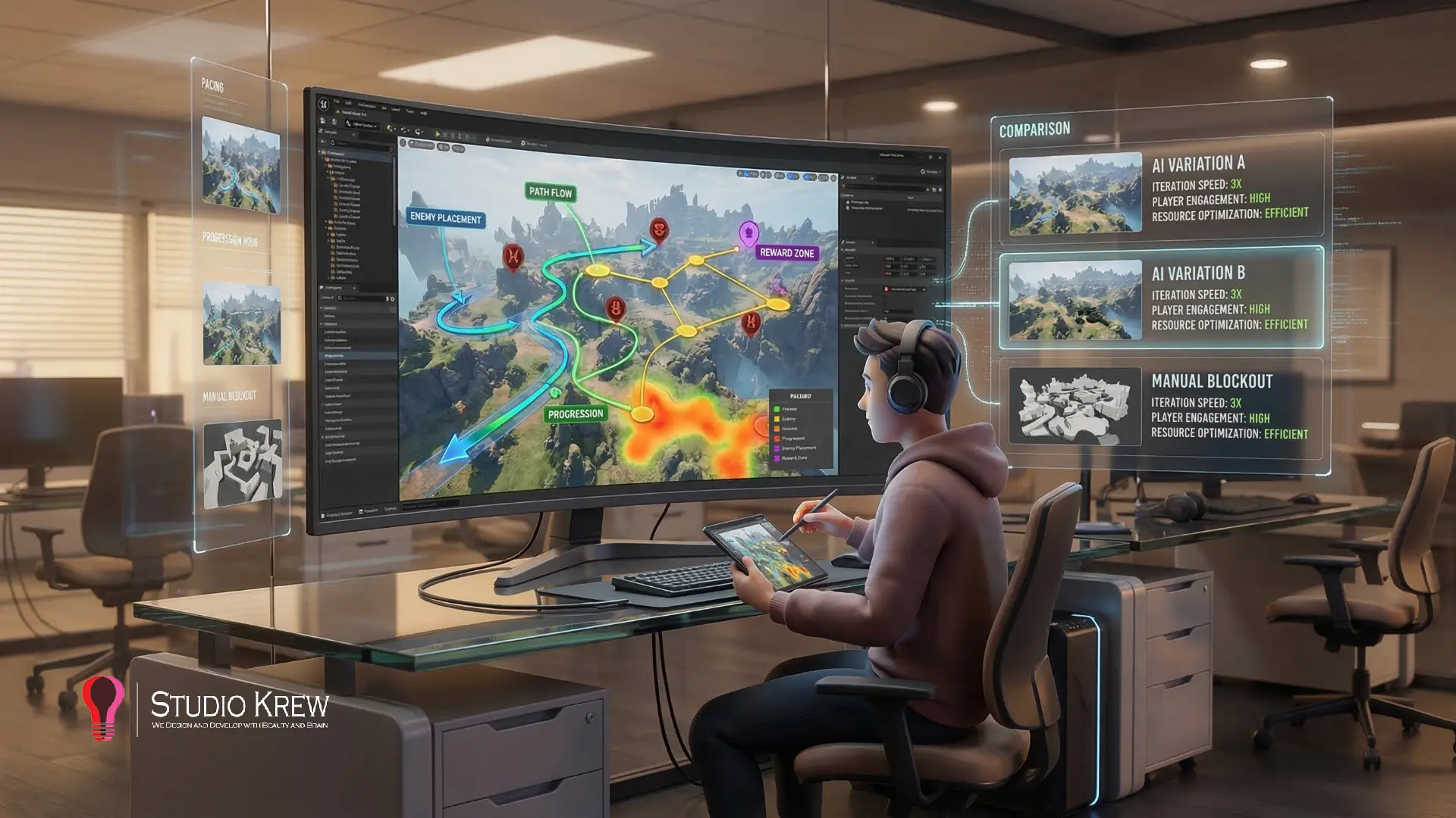 AI Integrated Level Design for the Games